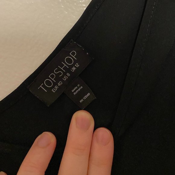 Topshop Flowy Sheer Shirt - Picture 2 of 4